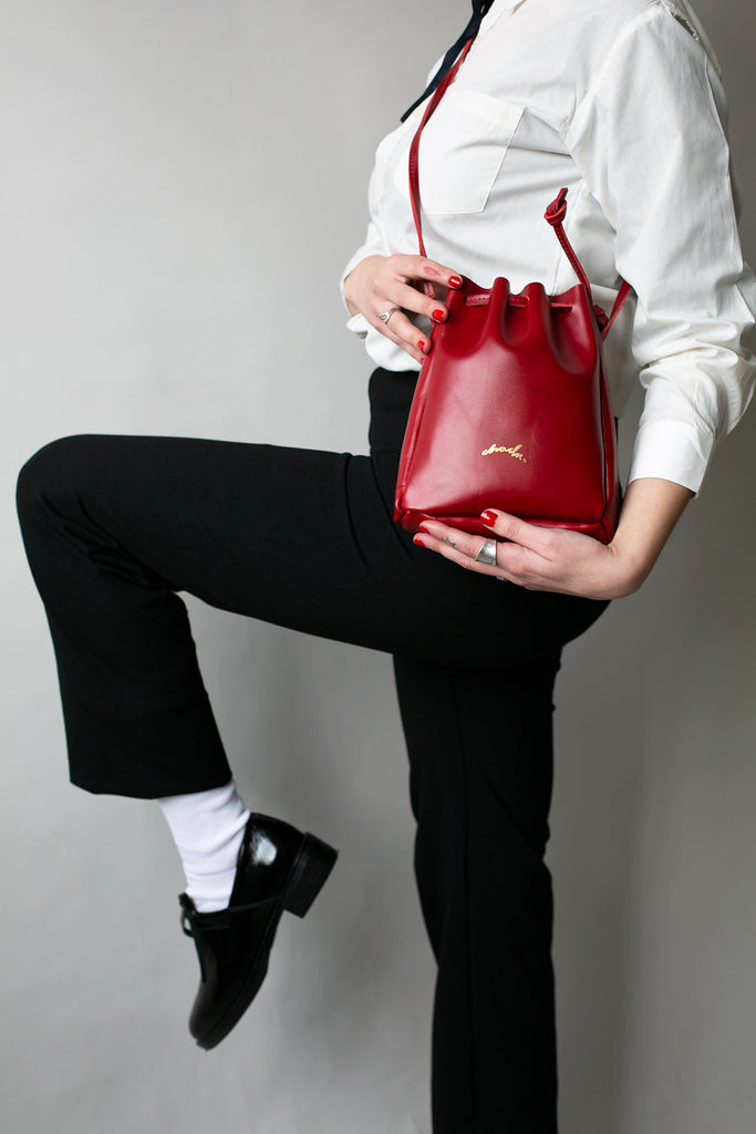 Tilda Saddle Bag en Cherry - Chachastudio®