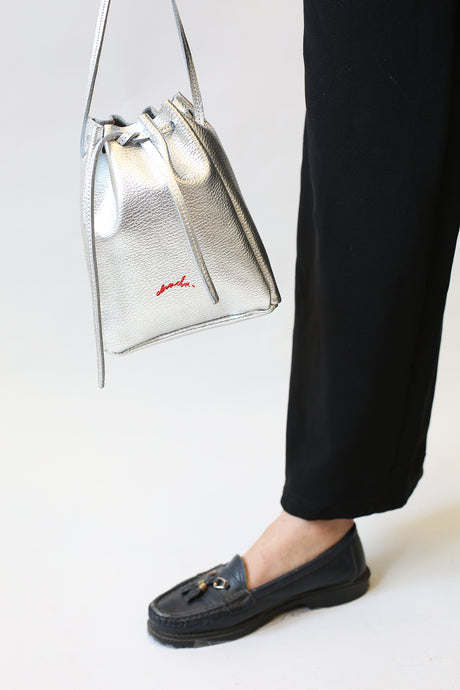 Tilda Saddle Bag en Silver - Chachastudio®
