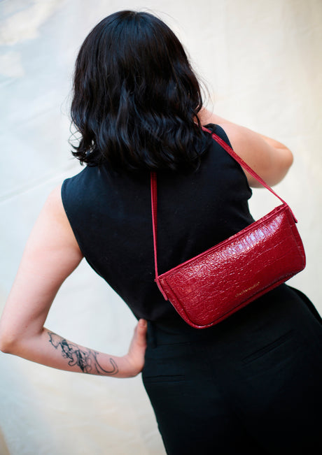 Juliet Baguette en Rojo Cherry - Chachastudio®