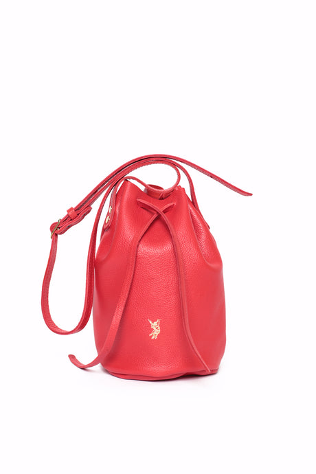 Agnes Bucket en Rojo Pebble - Chachastudio®