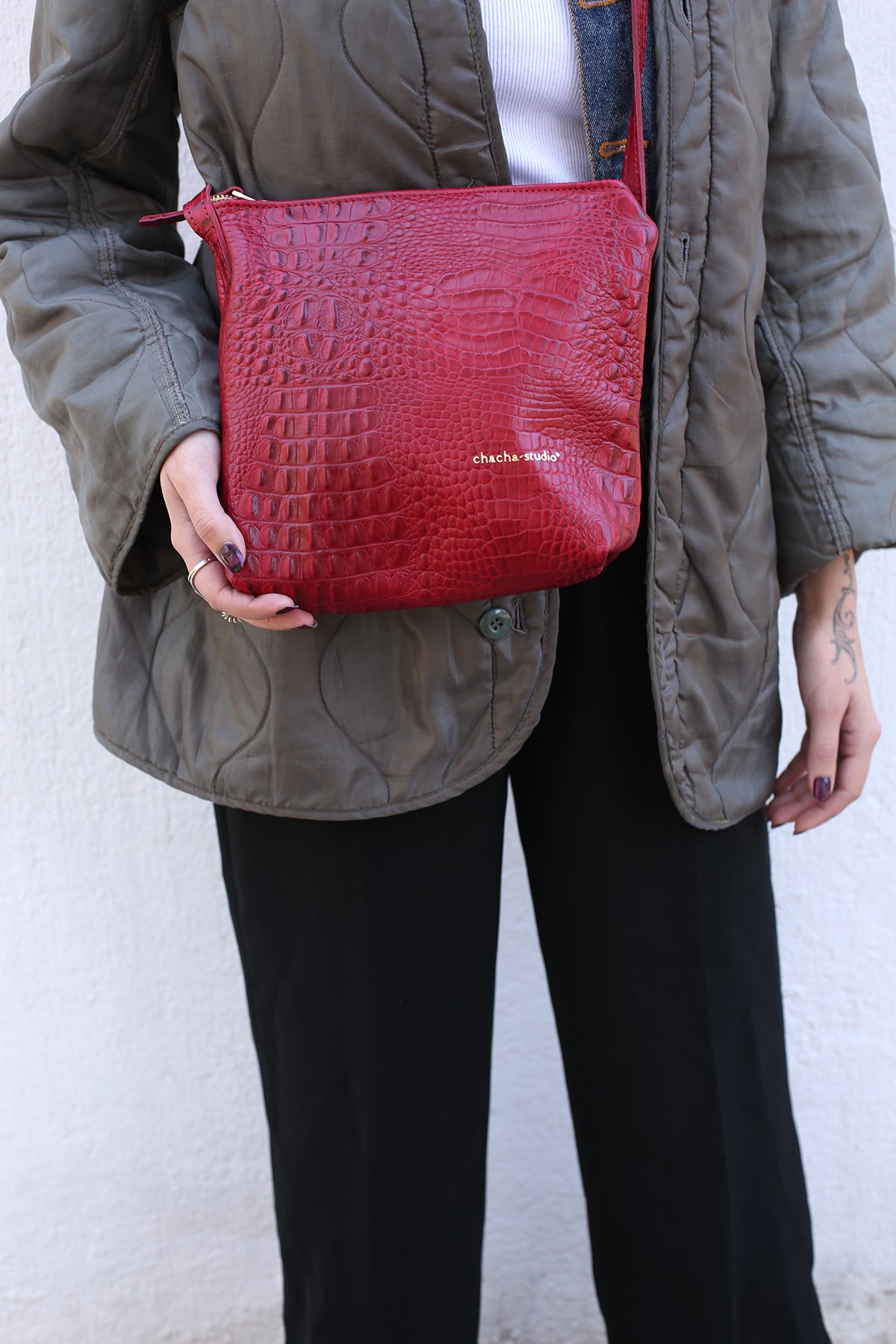Helena Croc Cherry