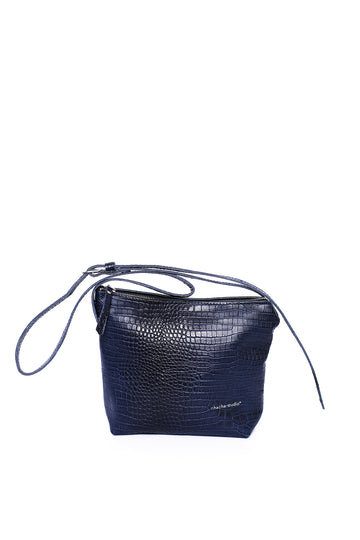 Helena en Cuero Croc Navy - Chachastudio®