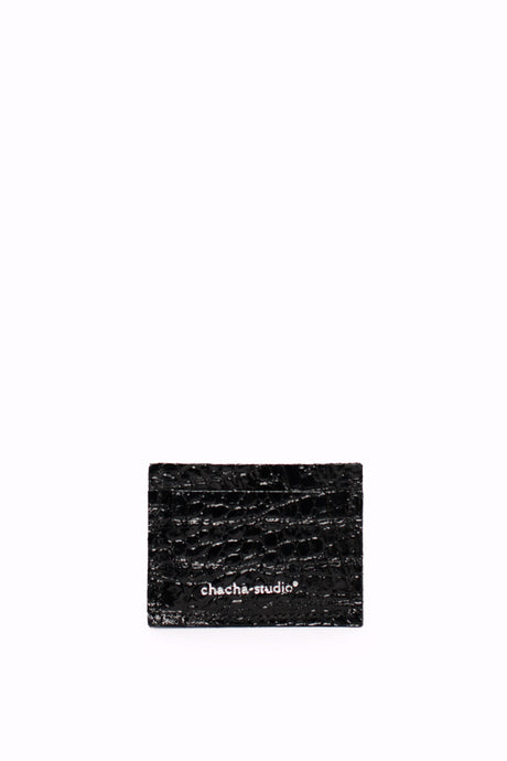 Tarjetero Croc Negro - Chachastudio®