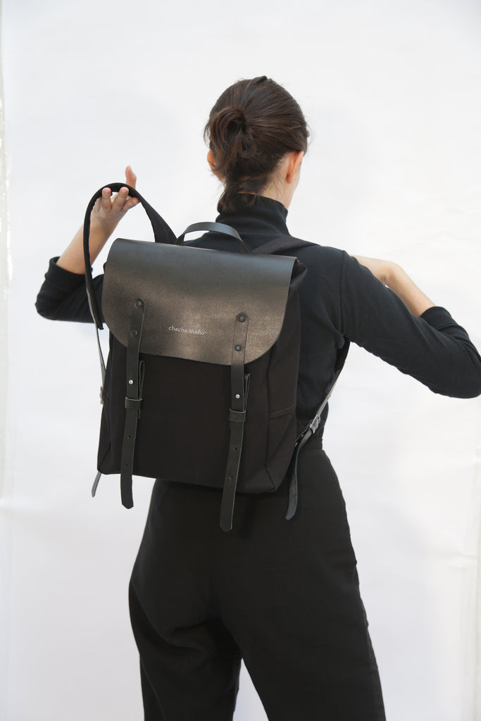 Hunter Mochila en Negro - Chachastudio®